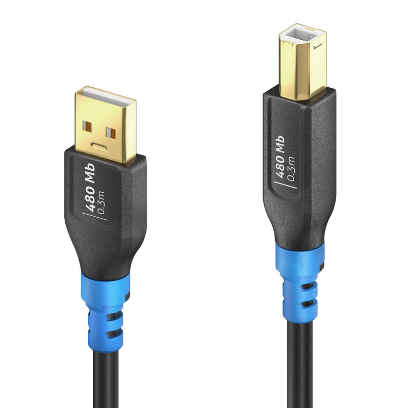 PureLink - PC-Kabel USB-A>B Kabel 0,3m FI-U200-003 FlexInstall