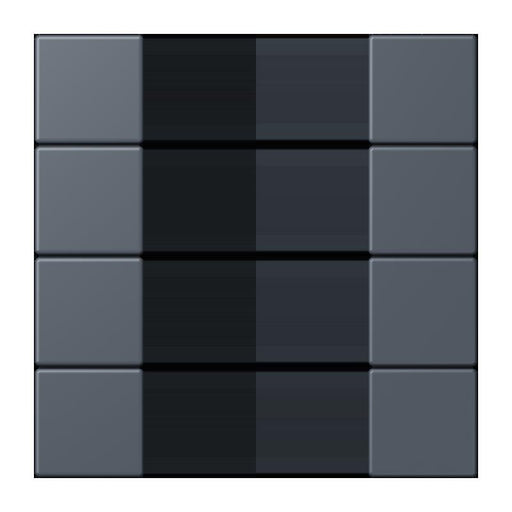 Jung - Abdeckung/Bedienelement für Installationsschalterprogramme Tastensatz 4fach LC 504 TSA 262 gris fonce 59