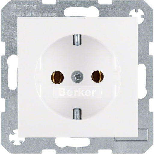 Berker - Steckdose SCHUKO-Steckdose pws/gl 47438989 mit Steckklemmen