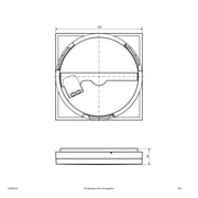 EVN Lichttechnik - Decken-/Wandleuchte LED-Anbauleuchte AD35304125 CCT Switch