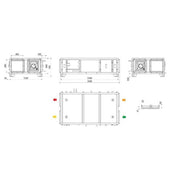 Maico - Lüftungsgerät mit Wärmerückgewinnung gewerblich Kompaktgerät MV4512HLPH RLT1200MV4512HLPH4 1200cbm/h/li/horiz