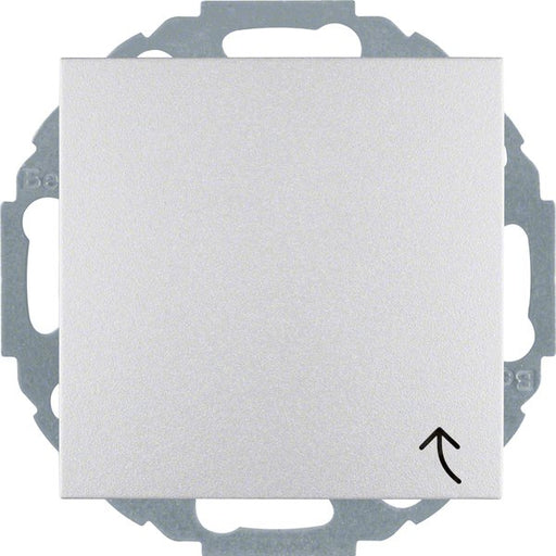Berker - Steckdose Schuko-Steckd.alu/matt 47441404 mit Klappdeckel