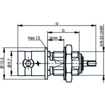 Telegärtner - Koax-Steckverbinder BNC Einbaubuchse 100023429 UG-1094/U 50 Ohm − 5 Stück