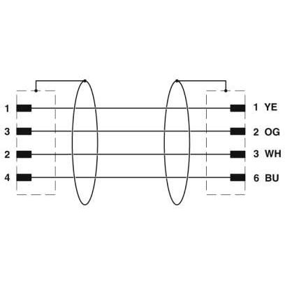 Phoenix Contact - Konfektioniertes Sensor-Aktor-Kabel Netzwerkkabel NBC-MSD/ 1,0#1407516