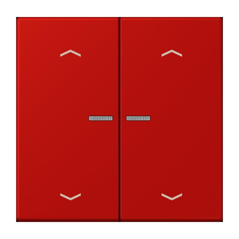 Jung - Abdeckung/Bedienelement für Installationsschalterprogramme Wippe mit Lichtleiter LC 102 KO5P 227 rouge vermillon 31