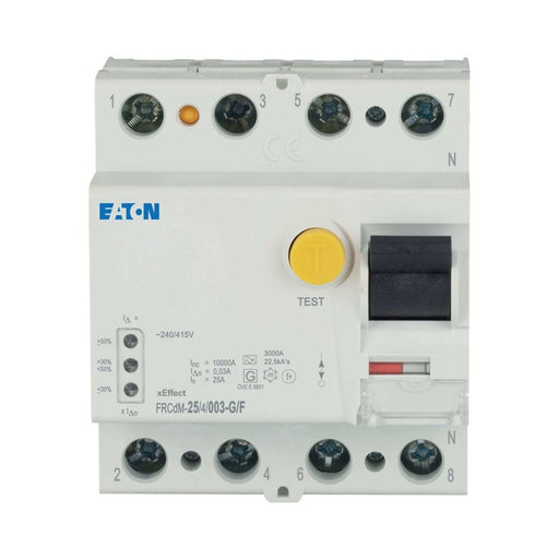 Eaton - Fehlerstrom-Schutzschalter FI-Schutzschalter FRCDM-25/4/003-G/F 25A, 4p, 30mA,TypG/F