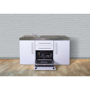 Stengel - Mini-Küche Miniküche Premiumline MPGS160KSGSIKFliBre weiß