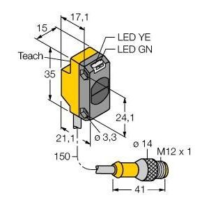 Turck - Lichttaster energetisch Opto Sensor QS18EP6WQ5 Lichttaster