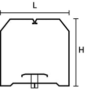 HellermannTyton - Halteklammer für Verdrahtungskanal Drahthalteklammer HTWD-BWR-40X40 − 40 Stück