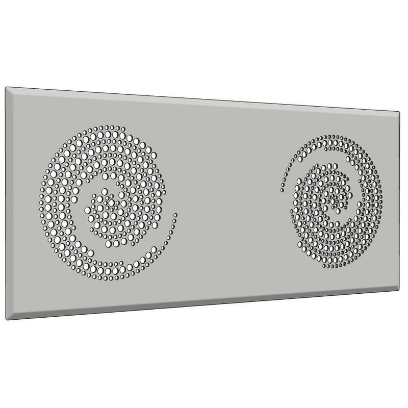 Glen Dimplex SEE - Luftdurchlassventil Ventildoppelgitter DVG DW Circles Design Circles