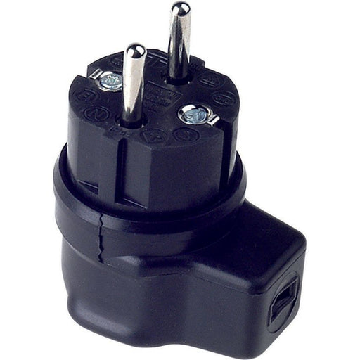 Bachmann - Schutzkontakt-Gerätestecker Vollgummi Winkelstecker 740.017 für Flachkabel,IP44