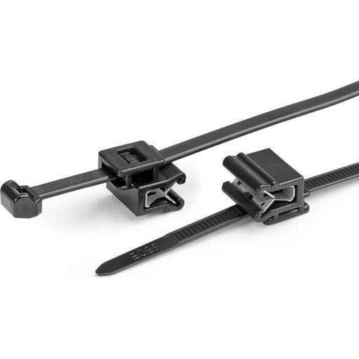 HellermannTyton - Kabelbinder Befestigungsbinder T50ROSEC5A-PA66W-BK − 100 Stück