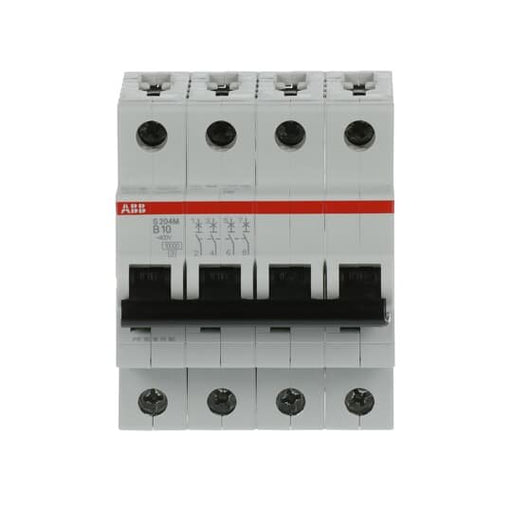 ABB Stotz S&J - Leitungsschutzschalter Sicherungsautomat S204M-B10 10kA 10A B 4p