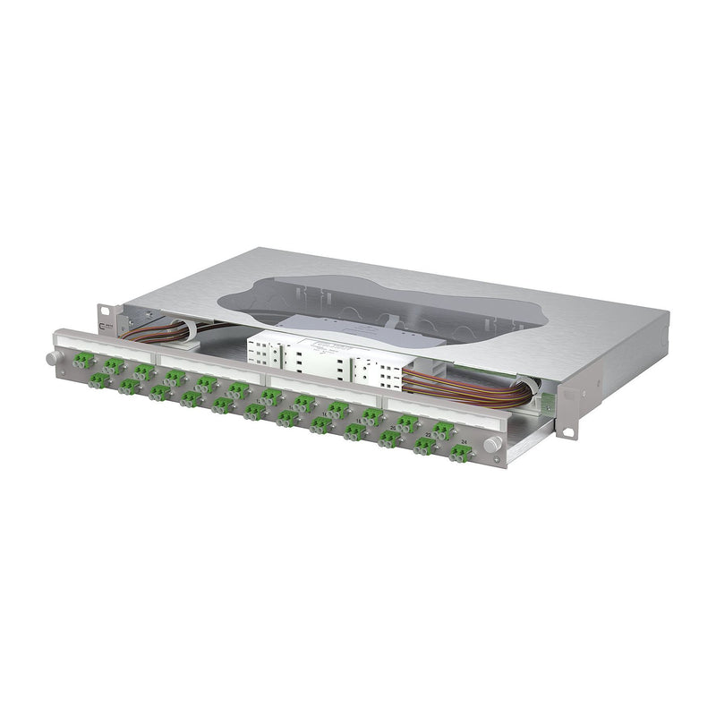 Metz Connect - Patchpanel LWL Patchfeld splice 1504697624-E 24xLC-D APC OS2