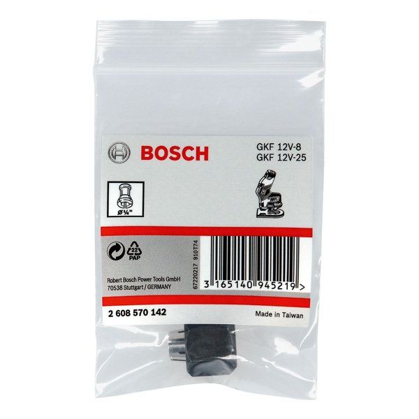 Bosch - Spannzange 1/4-Zoll mit 2608570142 Überwurfmutter