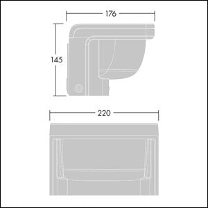 Thorn - Decken-/Wandleuchte LED-Pollerkopf RAW 1L20- #96631724 3000K