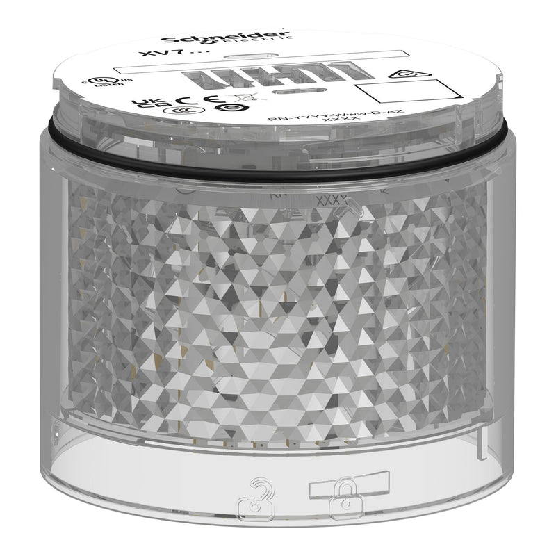 Schneider Electric - Signalsäulenelement, optisch Leuchtelement Dauerl. XVB7C27 Ws Led 24V Acdc