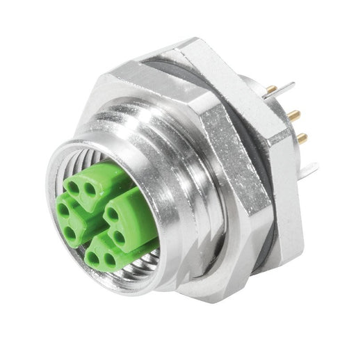 Weidmüller - Rundsteckverbinder, Einbau (PCB) Stecker IE-PCBR-M12X-S-180 1-teilig, M12 − 10 Stück