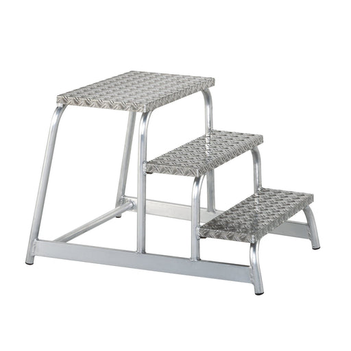 ILLER-LEITER - Stufenleiter Aluminium Maschinentritt 46202 starr, 2 Stufen