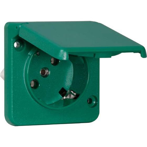 Peha - Schalter-/Steckdosenkombination SCHUKO-Steckdose gn D 6711.42 WI WE S 16A 250V 2-pol.45G