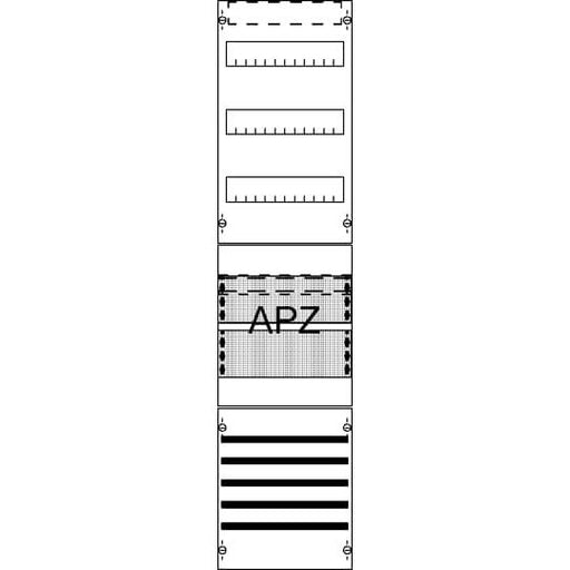Striebel&John - Verteilerfeld für Installationsverteiler Verteilerfeld FV17SA2 mit SaS /APZ 7RE