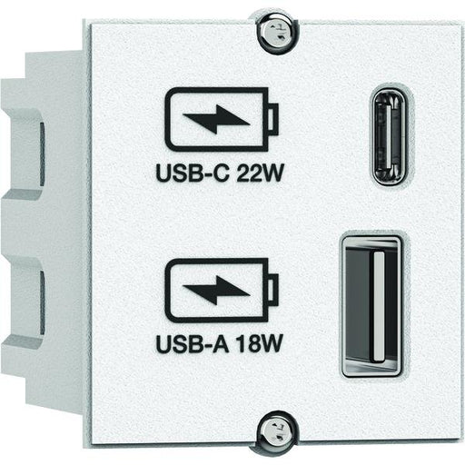 Bachmann - Netzgerät für Unterhaltungselektronik Steckdosenleiste 917.2271 USB A/C 22W