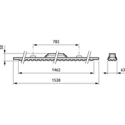 Philips Lighting - Geräteträger für Lichtbandsystem LED-Lichtträger ws 4MX850 #66696699 G2 581 66S/840 PSD