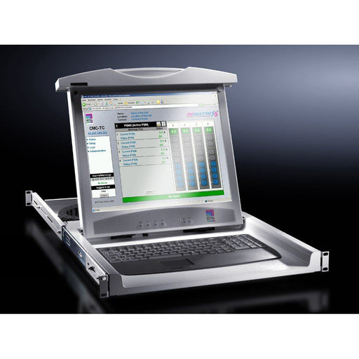 Rittal - Monitor Einbaugerät Touchpad MTE 17 Zoll DK 9055.412 RAL9005 VGA oder DVI