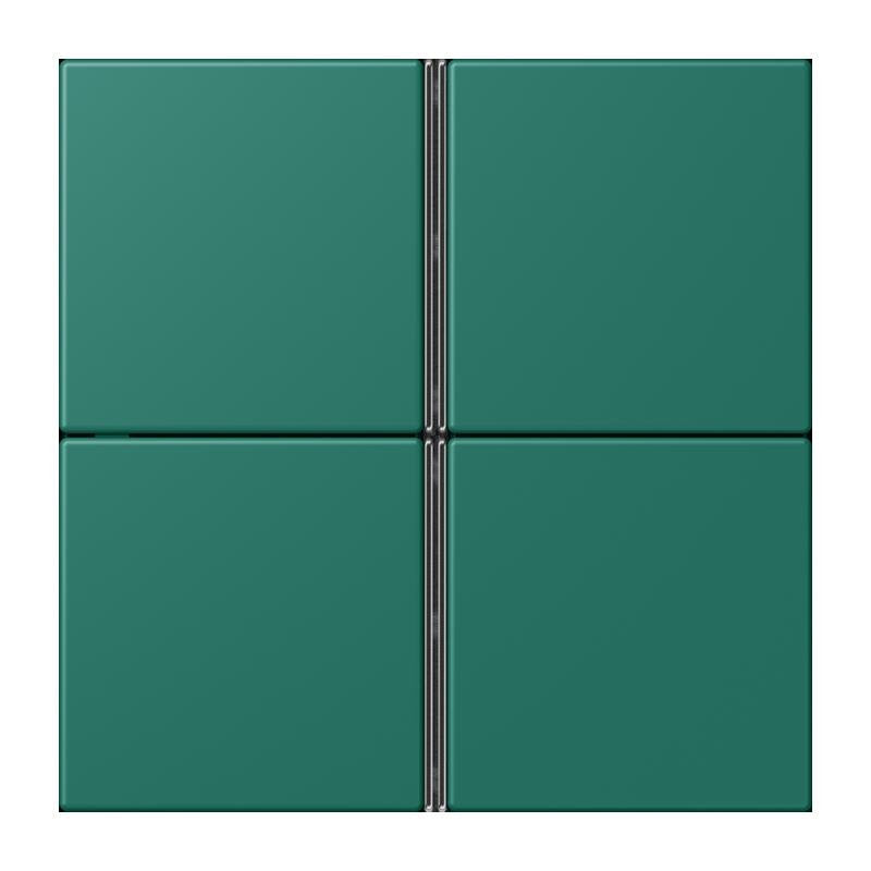 Jung - Abdeckung/Bedienelement für Installationsschalterprogramme Tastensatz 4fach LC 404 TSA 216 vert anglais