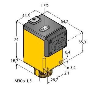 Turck - Lichtleitersensor/Lichtleiterverstärker Funkübertrgungssystem DX80N2Q45F − 1 Stück