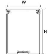 HellermannTyton - Verdrahtungskanal HTWD-PN-100X80 100x80mm, 2m PVC − 2 Meter