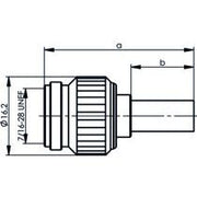 Telegärtner - Koax-Steckverbinder TNC-Kabelstecker 50Ohm 100023694 cr/cr, RG142B/U