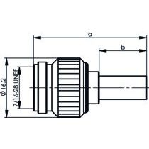 Telegärtner - Koax-Steckverbinder TNC-Kabelstecker 50Ohm 100023694 cr/cr, RG142B/U