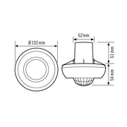 ESYLUX - Bewegungsmelder/Präsenzmelder komplett Decken-Bewegungsmelder MD 360/24 Basic FM