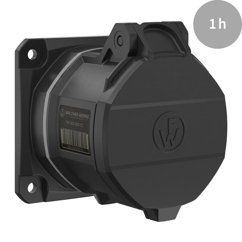 Walther Werke - CEE-Anbausteckdose (IEC 60309) CEE NEO Anbaudose FW431501CC gerade 32A 5P 1h
