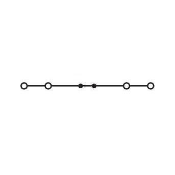 WAGO - Durchgangs-Reihenklemme Klemme 1,0 qmm 2000-1406 gelb − 100 Stück