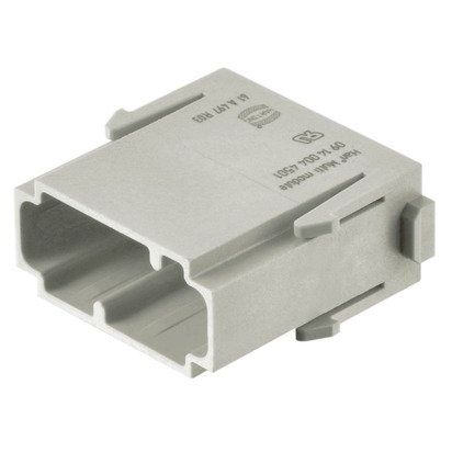 Harting - Kontakteinsatz für Rechtecksteckverbinder Multikontakt-Modul 09140044501 Stifteinsatz − 2 Stück
