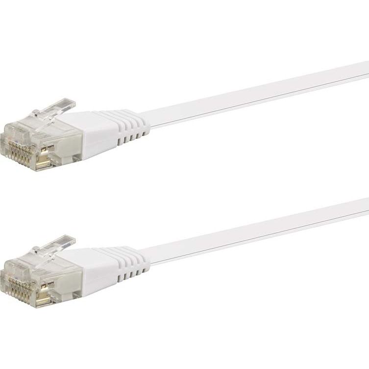 E+P Elektrik - Patchkabel Kupfer Flachkabel Cat.6 CCF 142/20 WEISS 20m