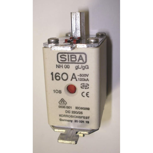Siba - Messersicherung NH-Sicherungseinsatz 2000513.200 200A NH3/2 gG 500V − 3 Stück