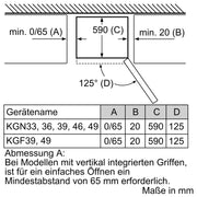 Bosch - Kühl-/Gefrierkombination Kühl/Gefrierkombi KGN33NLEB Serie2