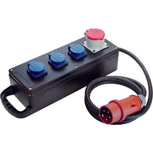 Bachmann - CEE-Steckdosen-Kombination (IEC 60309) Vollgummi-Verteiler 349.184 m.Zugleitung 2m