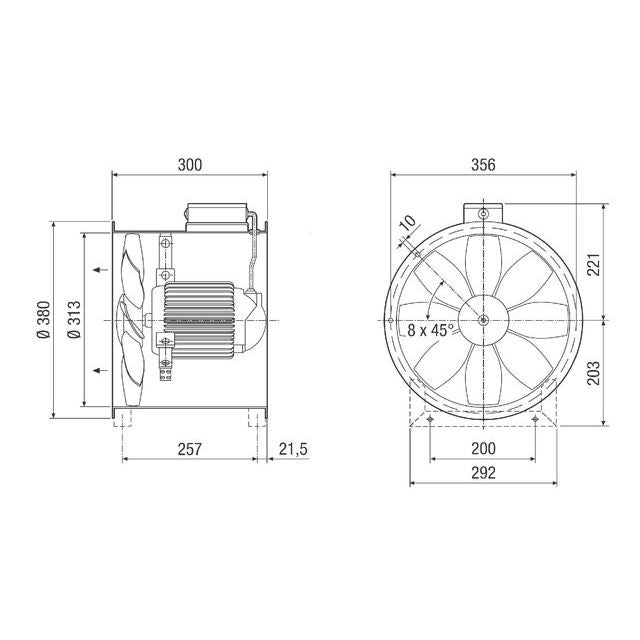 Maico - Ventilator für Rohreinbau Ventilator EZR 30/6 B