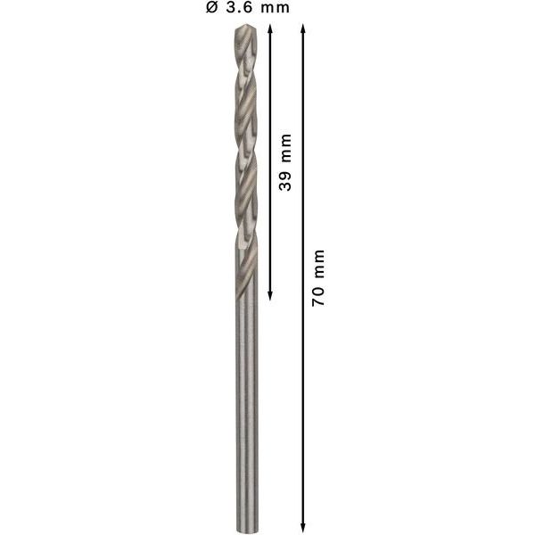 Bosch - Bohrer PRO Metal HSS-G 2608595332 Spiralbohrer 3,6 x