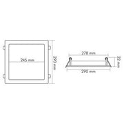 Nobile - Decken-/Wandleuchte LED-Panel Flat 1574071111 840, 350mA, titan