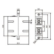EFB-Elektronik - LWL-Kupplung Kupplung 53319.3 SC/SC Duplex