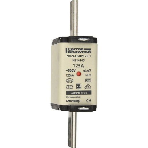 Mersen - Messersicherung NH-Sicherungseinsatz SG NH2GG50V125-1 Gr.2 gG 125A/500V KM