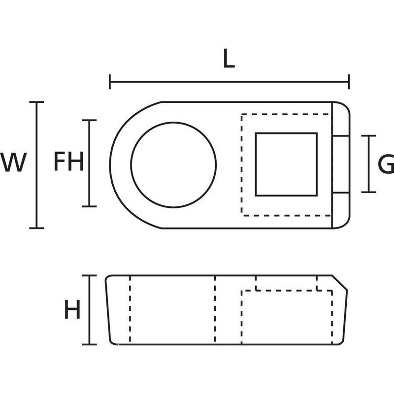 HellermannTyton - Befestigungssockel und -element für Kabelbinder Befestigungsösen CL8-N66-NA − 100 Stück