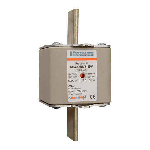 Mersen - Messersicherung Sicherungseinsatz NH aR NH3UD69V315PV Gr.3 315A sfü KM