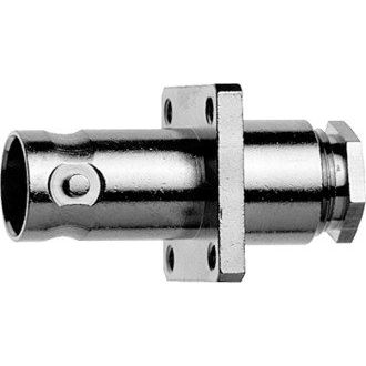 Telegärtner - Koax-Steckverbinder BNC-Kabeleinbaubuchse mit 100023396 Flansch G1 (RG-58C/U
