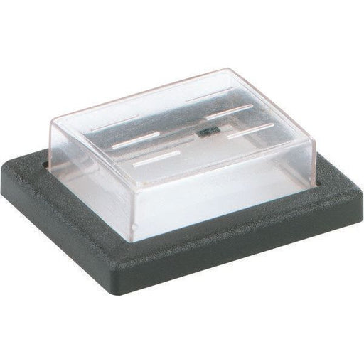 Bachmann - Abdeckung/Bedienelement für Installationsschalterprogramme PVC-Kappe mit Rahmen 924.118 klar/sw, f.2p.Wippe